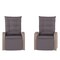 Flash Furniture Nemo Patio Wicker Rattan Recliner Lounge Chairs w/Flip up Side Tables, Gray, 2PK 2-LTS-0422-GY-GY-GG - alternate 1